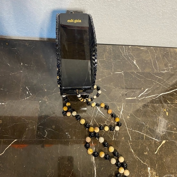 Cult Gaia Luna Circle Crossbody Bag acrylic black tan - Picture 11 of 12